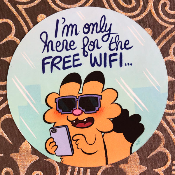 Sticker "Free wifi"