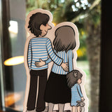 Sticker transparent "Petite famille"
