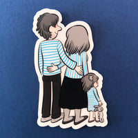 Sticker transparent "Petite famille"