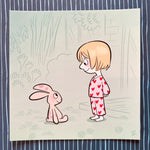 "Le lapin" (12 x 12 cm)