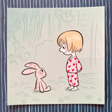 "Le lapin" (12 x 12 cm)