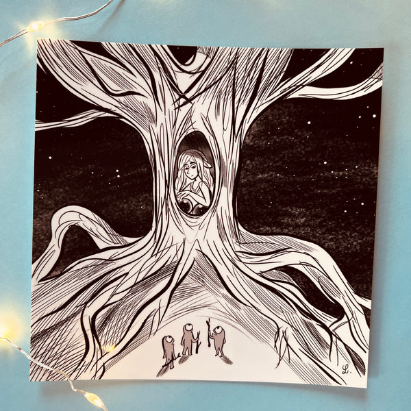 « L’arbre» (12 x 12 cm)