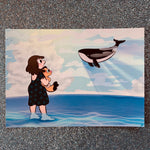 « La baleine » (13 x 18 cm)