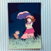 "L’ombrelle" (13 x 18 cm)