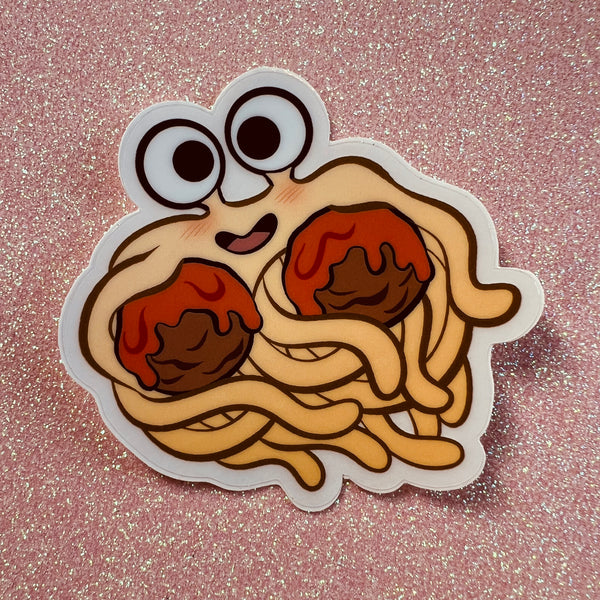 Sticker "Monstre spaghetti volant"