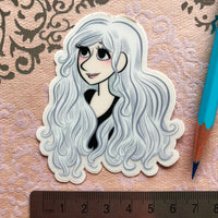 Sticker "Cheveux blancs"