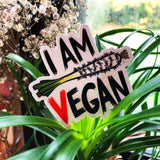 Sticker "I am vegan"